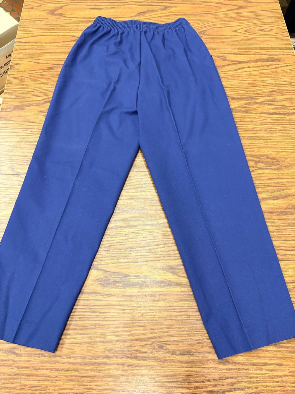 Women's Elastic-Waist Trousers in Royal Blue